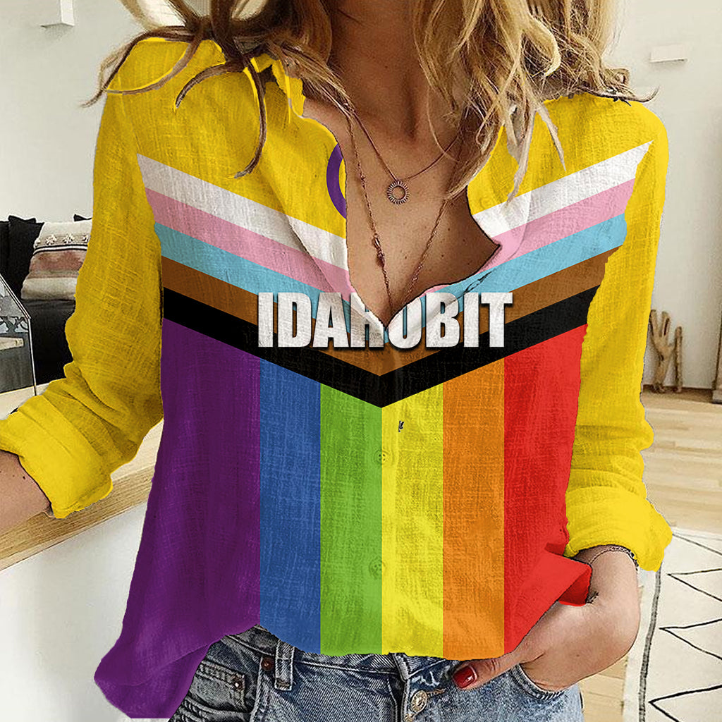 IDAHOBIT Day Women Casual Shirt LT6 - Wonder Print Shop