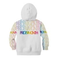 Happy Pride Month Kid Hoodie White Vibe LT6 - Wonder Print Shop