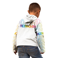 Happy Pride Month Kid Hoodie White Vibe LT6 - Wonder Print Shop