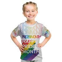 Happy Pride Month Kid T Shirt White Vibe LT6 - Wonder Print Shop