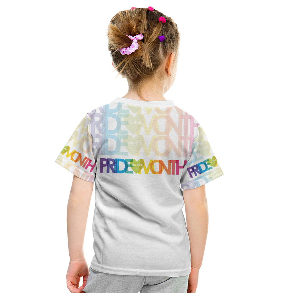 Happy Pride Month Kid T Shirt White Vibe LT6 - Wonder Print Shop
