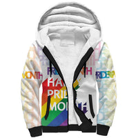 Happy Pride Month Sherpa Hoodie White Vibe LT6 - Wonder Print Shop
