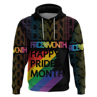 Happy Pride Month Hoodie Black Vibe LT6 - Wonder Print Shop