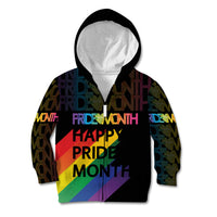 Happy Pride Month Kid Hoodie Black Vibe LT6 - Wonder Print Shop