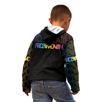 Happy Pride Month Kid Hoodie Black Vibe LT6 - Wonder Print Shop