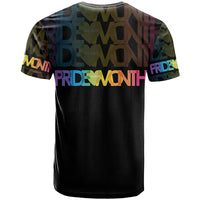 Happy Pride Month T Shirt Black Vibe LT6 - Wonder Print Shop