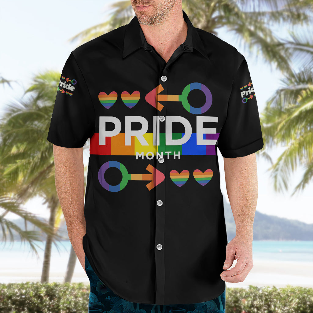 LGBT Gay Hawaiian Shirt Pride LT6 - Wonder Print Shop