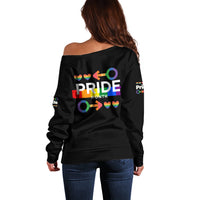 LGBT Gay Off Shoulder Sweater Pride LT6 - Wonder Print Shop