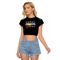 LGBT Gay Raglan Cropped T Shirt Pride LT6 - Wonder Print Shop