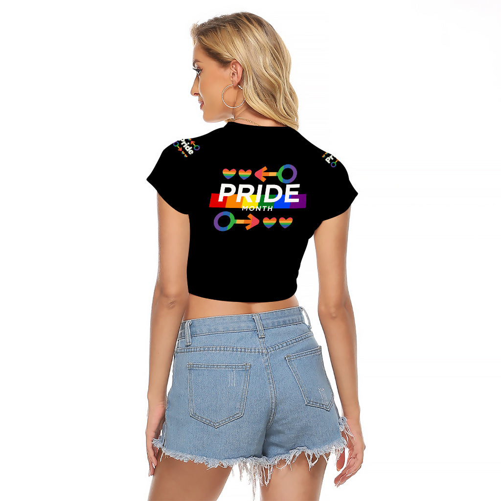 LGBT Gay Raglan Cropped T Shirt Pride LT6 - Wonder Print Shop
