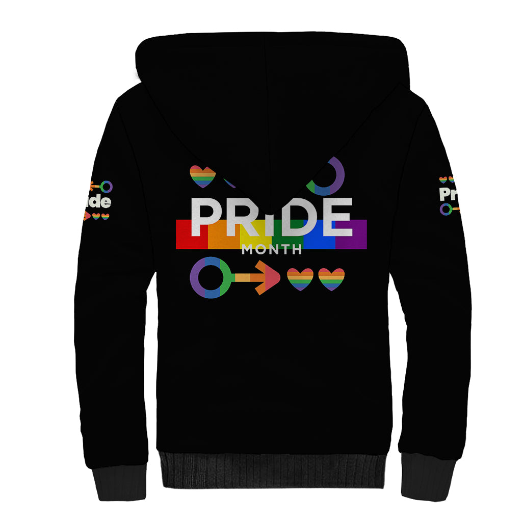 LGBT Gay Sherpa Hoodie Pride LT6 - Wonder Print Shop