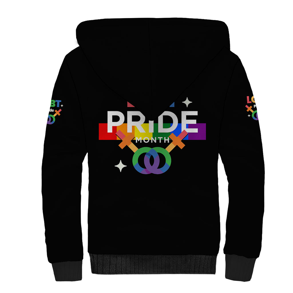 LGBT Lesbian Sherpa Hoodie Pride LT6 - Wonder Print Shop