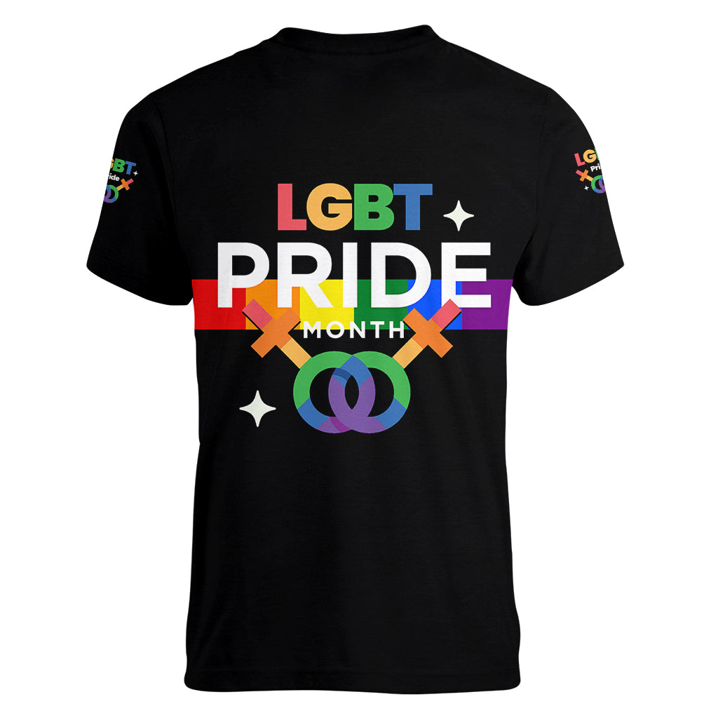 LGBT Lesbian Women V Neck T Shirt Pride LT6 - Wonder Print Shop