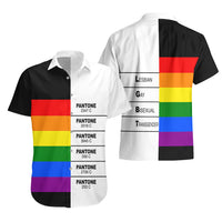 LGBT Pantone Hawaiian Shirt Pride LT6 - Wonder Print Shop