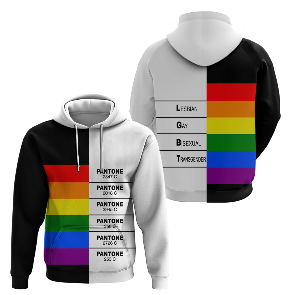 LGBT Pantone Hoodie Pride LT6 - Wonder Print Shop