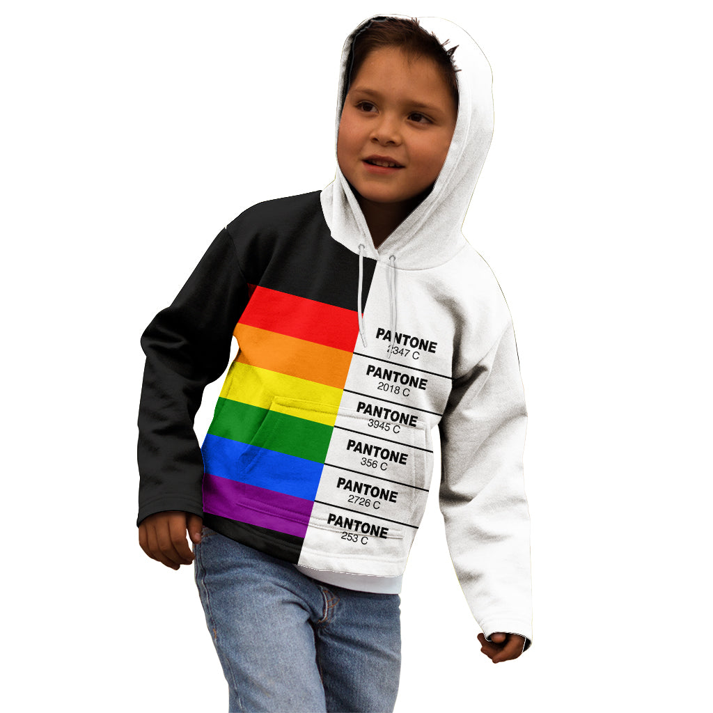LGBT Pantone Kid Hoodie Pride LT6 - Wonder Print Shop