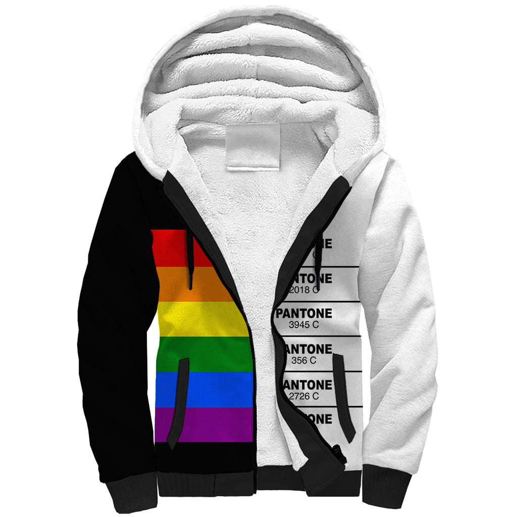 LGBT Pantone Sherpa Hoodie Pride LT6 - Wonder Print Shop