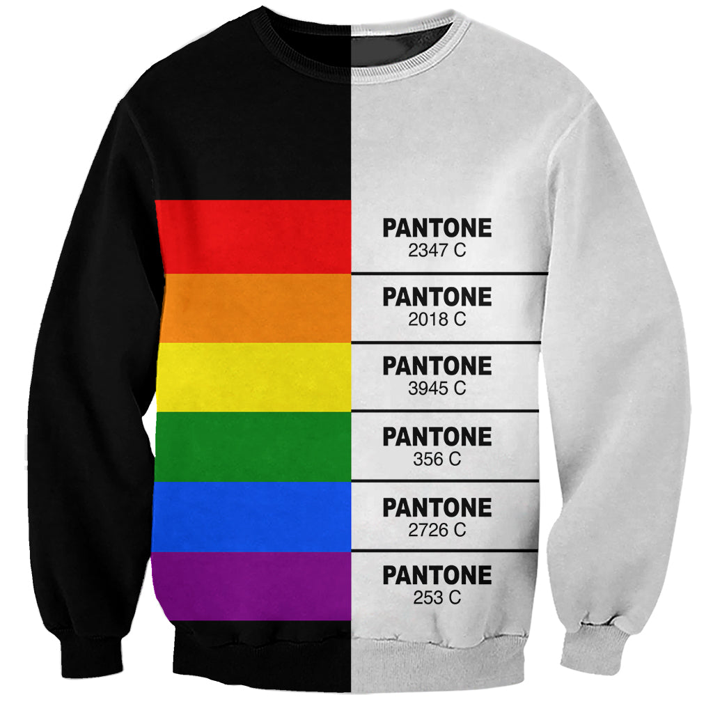 LGBT Pantone Sweatshirt Pride LT6 - Wonder Print Shop