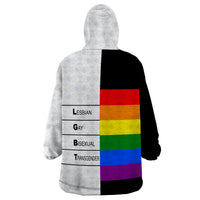 LGBT Pantone Wearable Blanket Hoodie Pride LT6 - Wonder Print Shop