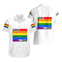 Pride Month Love Is Love Hawaiian Shirt White Vibe LT6 - Wonder Print Shop