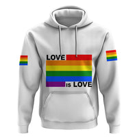 Pride Month Love Is Love Hoodie White Vibe LT6 - Wonder Print Shop