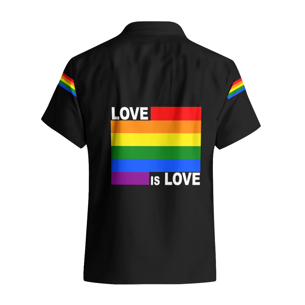 Pride Month Love Is Love Hawaiian Shirt Black Vibe LT6 - Wonder Print Shop