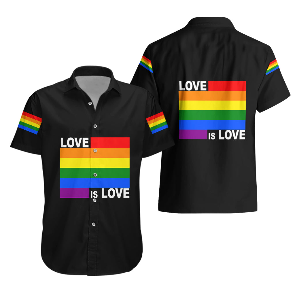 Pride Month Love Is Love Hawaiian Shirt Black Vibe LT6 - Wonder Print Shop
