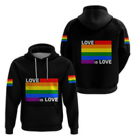 Pride Month Love Is Love Hoodie Black Vibe LT6 - Wonder Print Shop