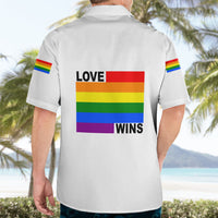Pride Month Love Wins Hawaiian Shirt White Vibe LT6 - Wonder Print Shop