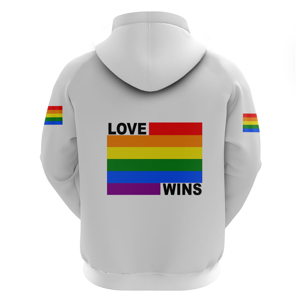 Pride Month Love Wins Hoodie White Vibe LT6 - Wonder Print Shop