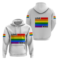 Pride Month Love Wins Hoodie White Vibe LT6 - Wonder Print Shop