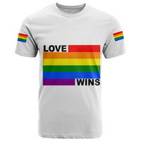 Pride Month Love Wins T Shirt White Vibe LT6 - Wonder Print Shop