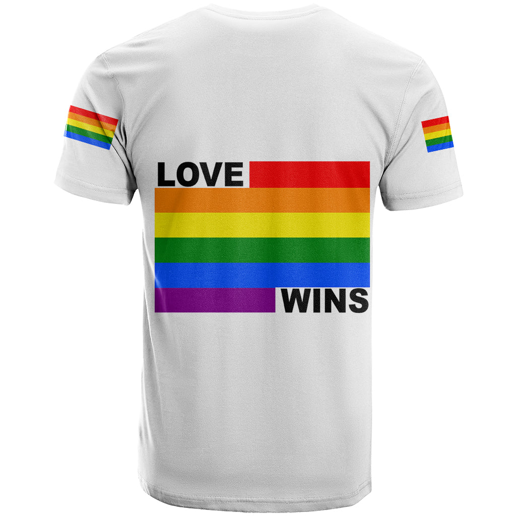Pride Month Love Wins T Shirt White Vibe LT6 - Wonder Print Shop