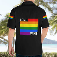 Pride Month Love Wins Hawaiian Shirt Black Vibe LT6 - Wonder Print Shop