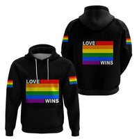 Pride Month Love Wins Hoodie Black Vibe LT6 - Wonder Print Shop