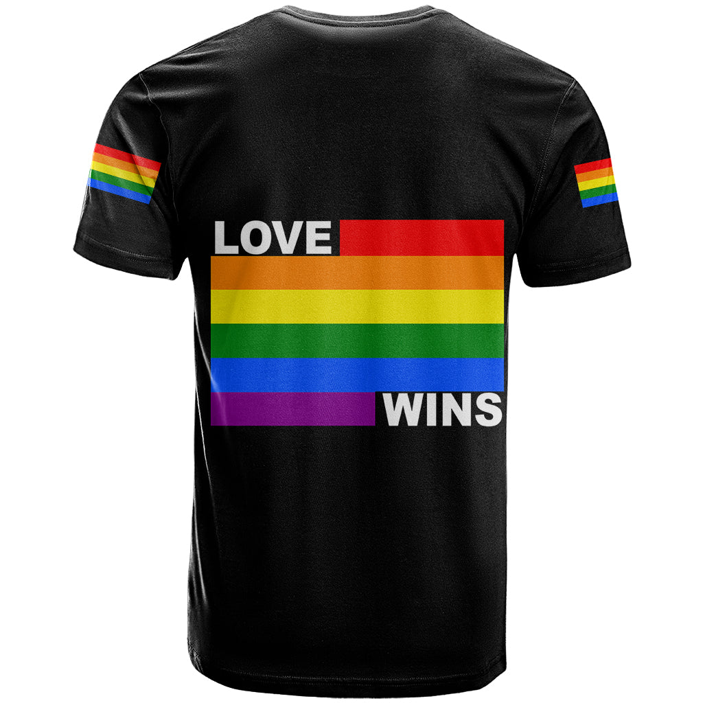Pride Month Love Wins T Shirt Black Vibe LT6 - Wonder Print Shop