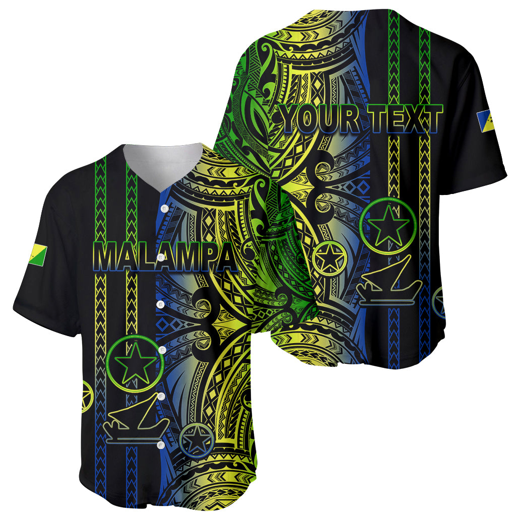 Custom Vanuatu Malampa Baseball Jersey Polynesian Tribal LT6 - Wonder Print Shop