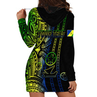 Custom Vanuatu Malampa Hoodie Dress Polynesian Tribal LT6 - Wonder Print Shop