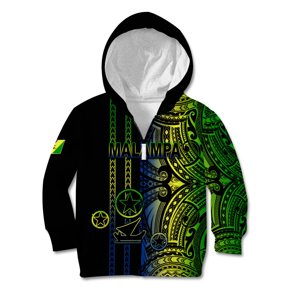 Custom Vanuatu Malampa Kid Hoodie Polynesian Tribal LT6 - Wonder Print Shop