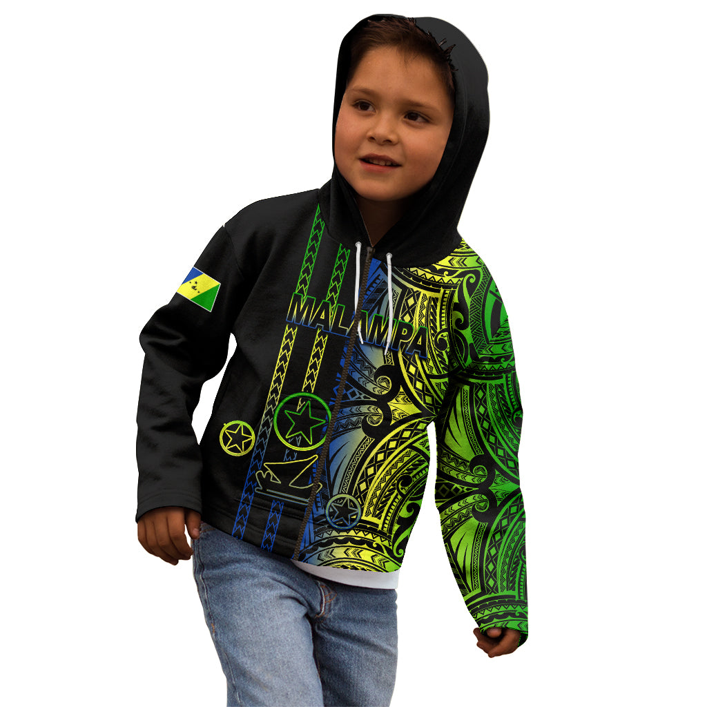 Custom Vanuatu Malampa Kid Hoodie Polynesian Tribal LT6 - Wonder Print Shop