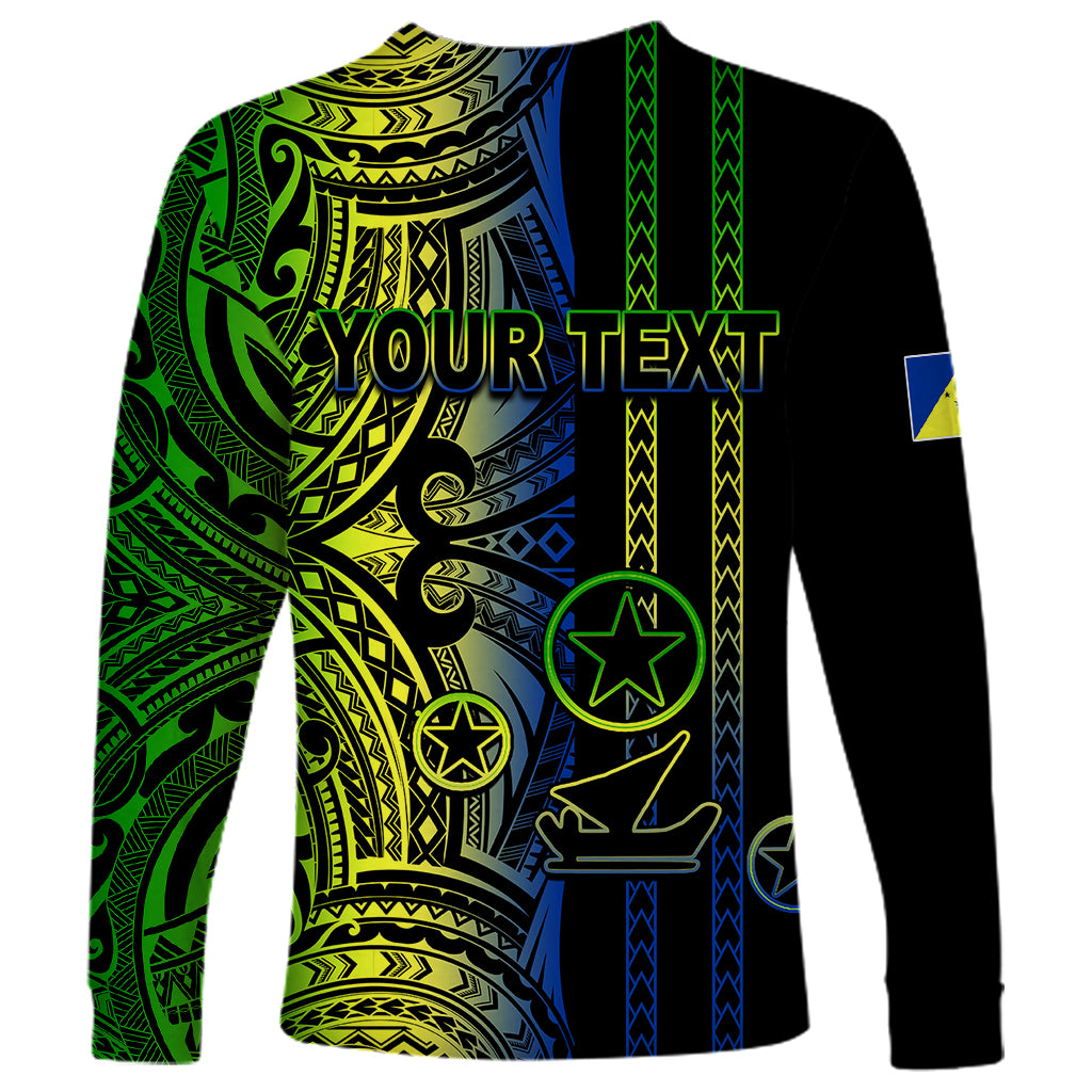 Custom Vanuatu Malampa Long Sleeve Shirt Polynesian Tribal LT6 - Wonder Print Shop