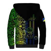 Custom Vanuatu Malampa Sherpa Hoodie Polynesian Tribal LT6 - Wonder Print Shop