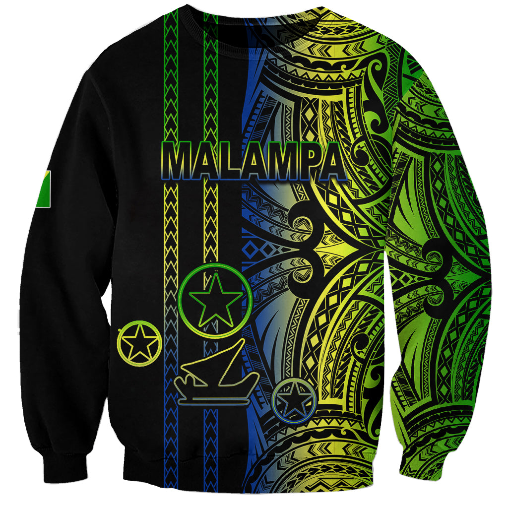 Custom Vanuatu Malampa Sweatshirt Polynesian Tribal LT6 - Wonder Print Shop