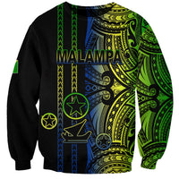 Custom Vanuatu Malampa Sweatshirt Polynesian Tribal LT6 - Wonder Print Shop