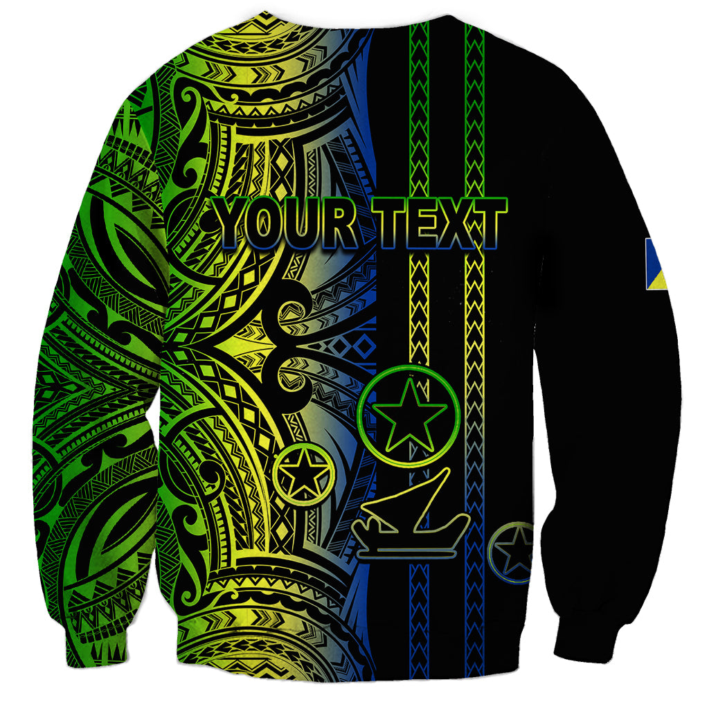 Custom Vanuatu Malampa Sweatshirt Polynesian Tribal LT6 - Wonder Print Shop
