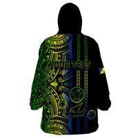Custom Vanuatu Malampa Wearable Blanket Hoodie Polynesian Tribal LT6 - Wonder Print Shop
