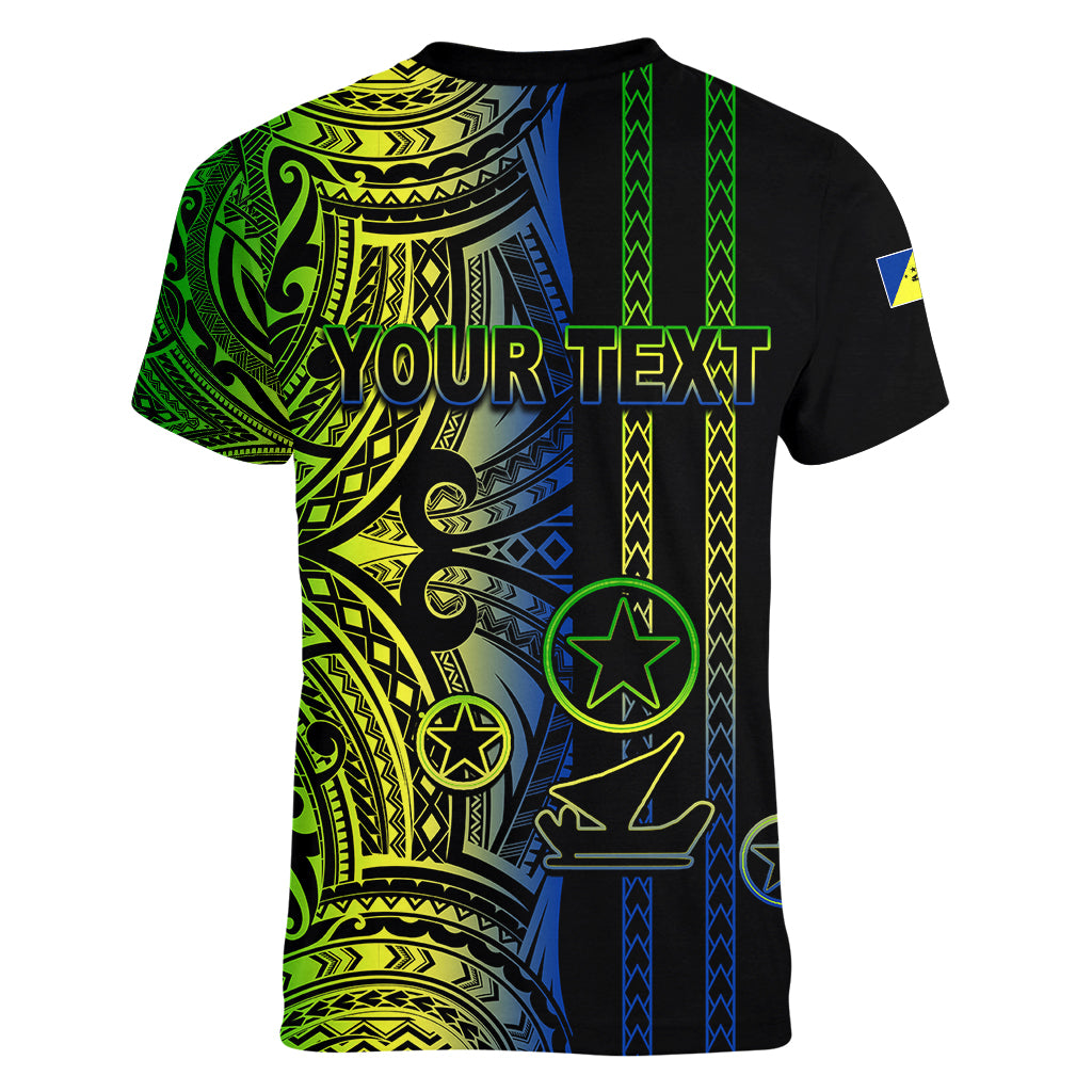 Custom Vanuatu Malampa Women V Neck T Shirt Polynesian Tribal LT6 - Wonder Print Shop