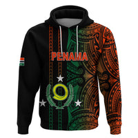 Custom Vanuatu Penama Hoodie Polynesian Tribal LT6 - Wonder Print Shop