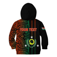 Custom Vanuatu Penama Kid Hoodie Polynesian Tribal LT6 - Wonder Print Shop