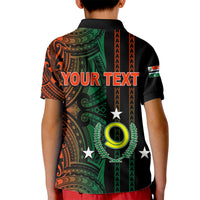 Custom Vanuatu Penama Kid Polo Shirt Polynesian Tribal LT6 - Wonder Print Shop